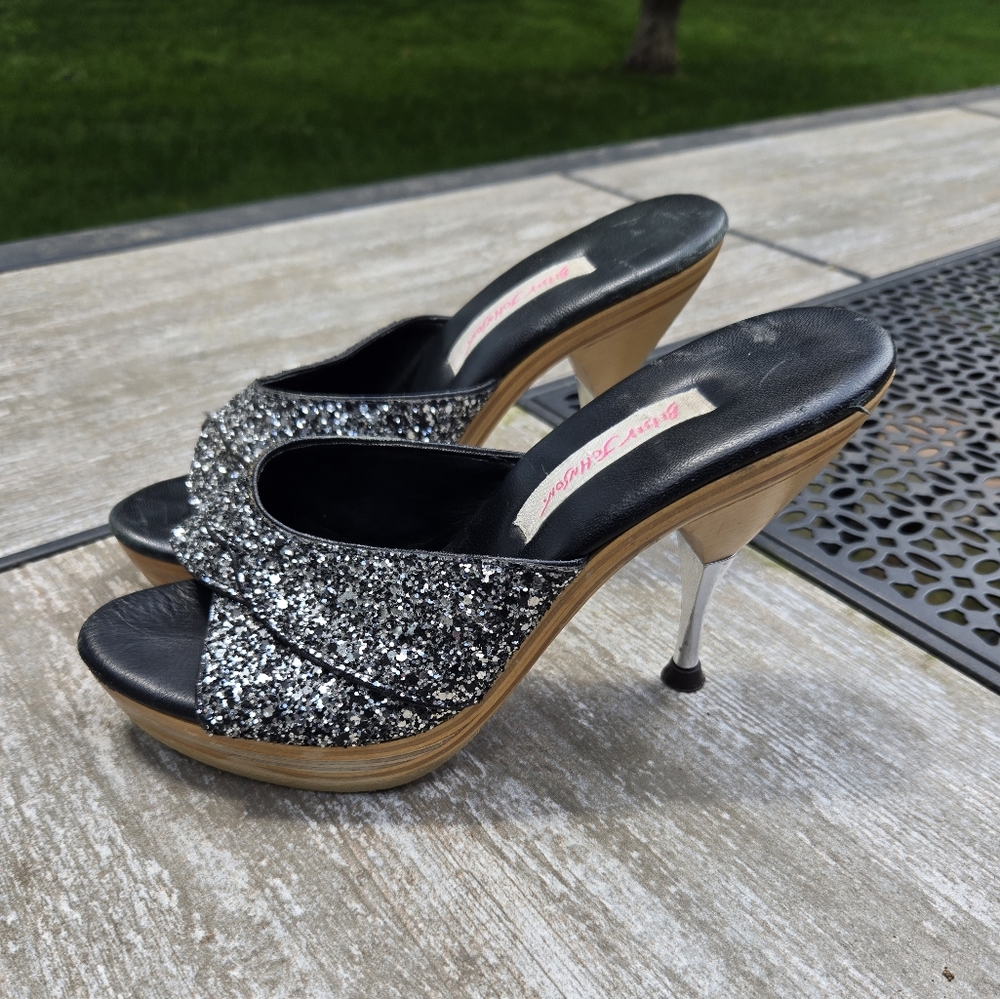 Betsey johnson sparkle heels